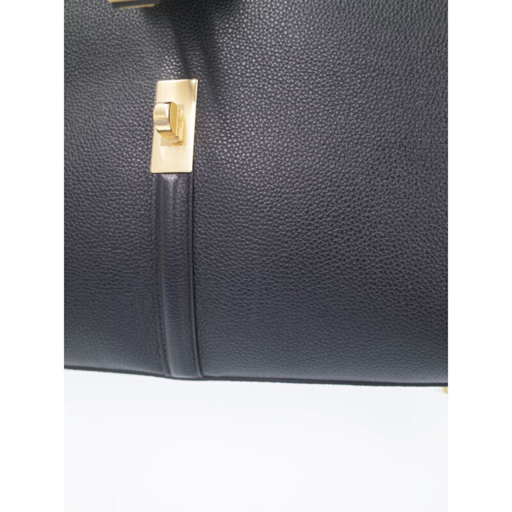 Celine Handbag Satinated Bag 16 Calfskin Shoulder Seize Black - Picture 7 of 9